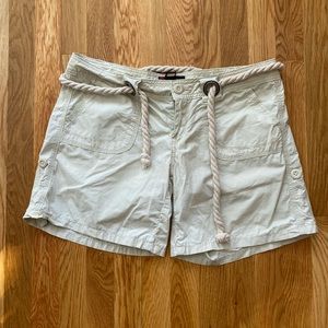 Vintage cargo shorts with rope tie 100% cotton
